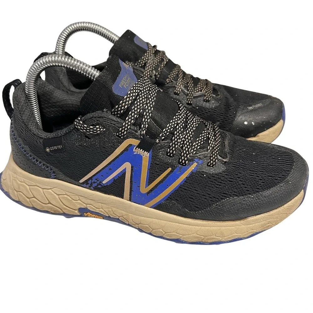 New Balance Fresh Foam x Hierro v7 GORE-TEX Black Blue Men's 8.5 Trail‎ Shoes